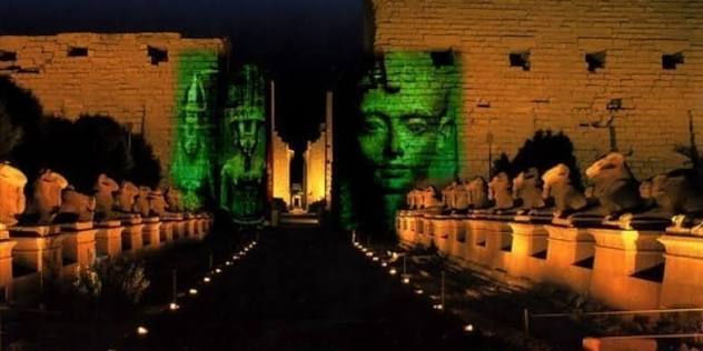 Sound and Light show at Karnak Temple in Luxor
