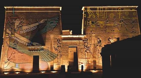 Philae temple sound and Light show Aswan